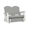 Suncast Elements Adirondack Glider with Storage and Two-Tone Dove Gray and Ice Cube collection BMGL1020 - alternate 1